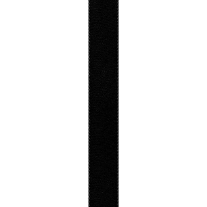 Berwick 072073 7/8 Wide Single Face Satin Ribbon, Black, 6 Yds