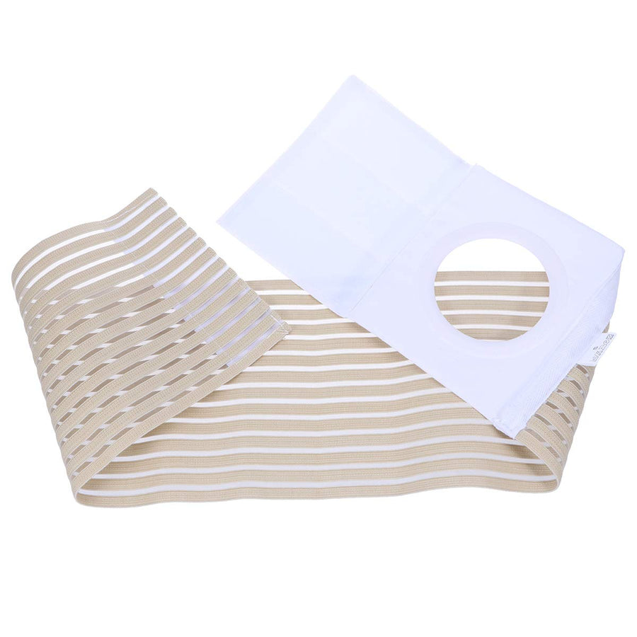 Ostomy Support Belt Elastic Hernia Band Breathable Belly Band for Man Woman Colostomy Abdominal Support
