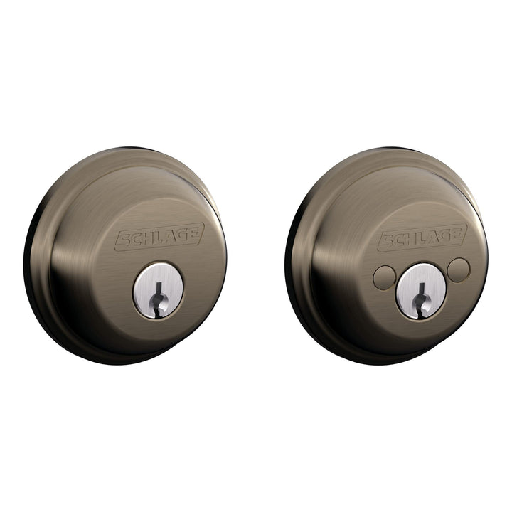 B62N620 Deadbolt, Keyed 2 Sides, Antique Pewter