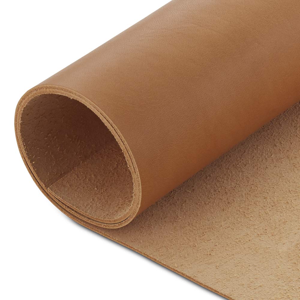 CP 4-5 oz Leather Hide - Vegetable Tanned Tooling Leather - Cowhide Leather Sheet 1.6-2.0mm (5 x 12)
