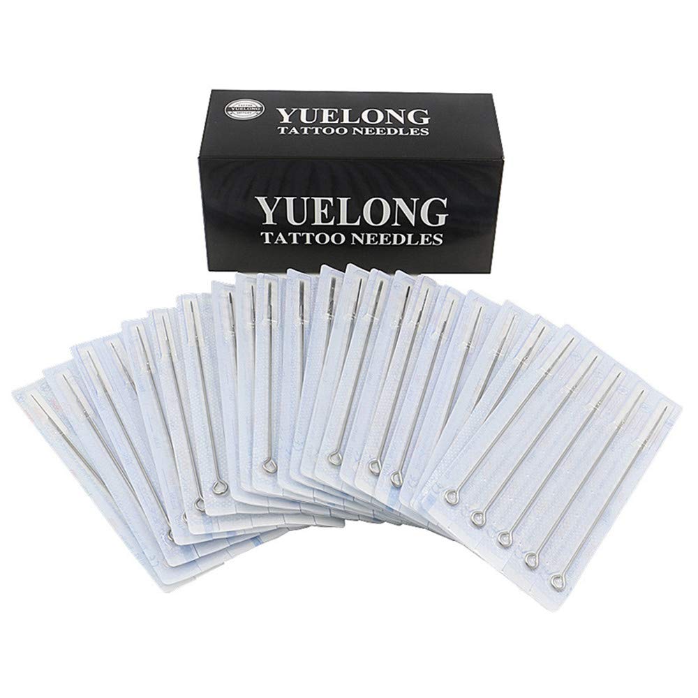 Tattoo Needles - 100pcs Mixed Tattoo Guns Needles 3rl 5rl 7rl 9rl 11rl Round Liner Needles Used For Tattoo Machine Tattoo Kit Tattoo Supplies(100pcs #10 Bugpin RL)