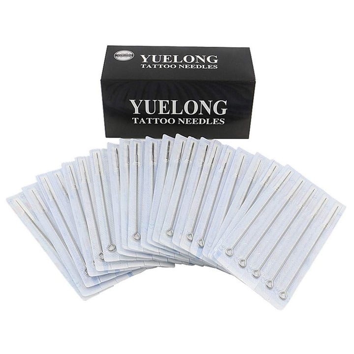 Tattoo Needles - 100pcs Mixed Tattoo Guns Needles 3rl 5rl 7rl 9rl 11rl Round Liner Needles Used For Tattoo Machine Tattoo Kit Tattoo Supplies(100pcs #10 Bugpin RL)
