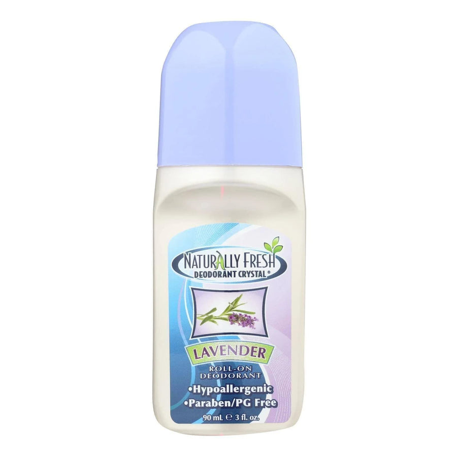 Deodorant Crystal Roll-On Deodorant, Lavender - 3 oz
