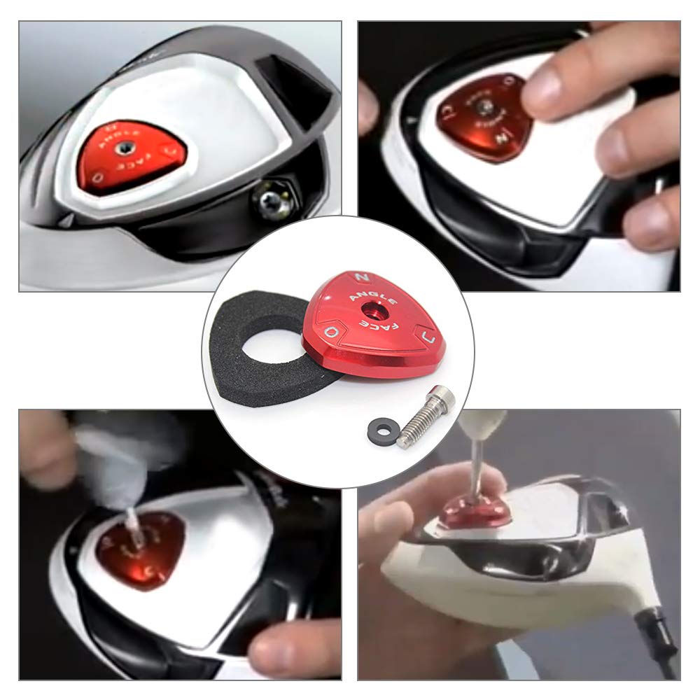 Golf R11 Plate #8 Sole Plate, Golf Adjustable ASP Sole Plate Compatible with R11 Driver FW Head + Screw Red
