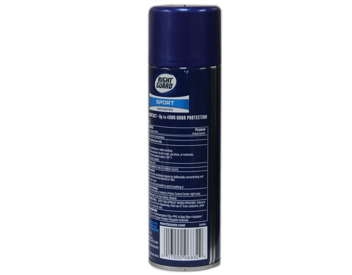 Sport Antiperspirant & Deodorant Spray | 4-in-1 Protection Spray Deodorant For Men | Blocks Sweat | 48-Hour Odor Control | Unscented, 6 oz.