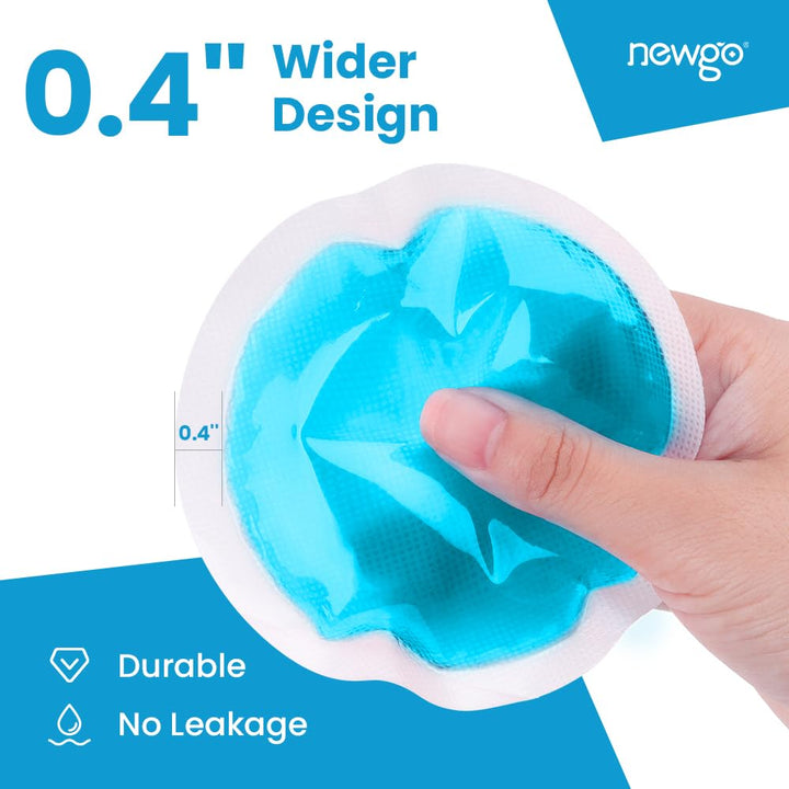 ®Small Ice Packs for Injuries Reusable 6 Pack Ice Heat Gel Cold Pack with Cloth Backing & Sleeve for Pain Relief, Wisdom Teeth, Breastfeeding, Tired Eyes, Face, Headaches