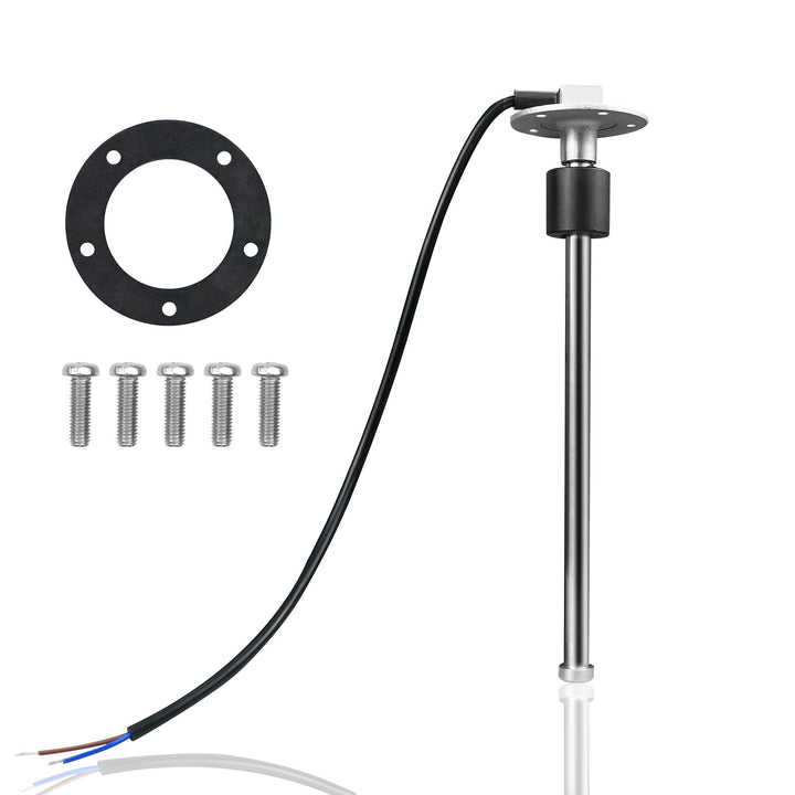 240-33 ohms 9(225mm) Fuel Level Sending Unit for Marine Boat Truck Car Fuel Water Level Gauge Sensor Stainless Steel Fuel Gas Tank Sender 5 Hole
