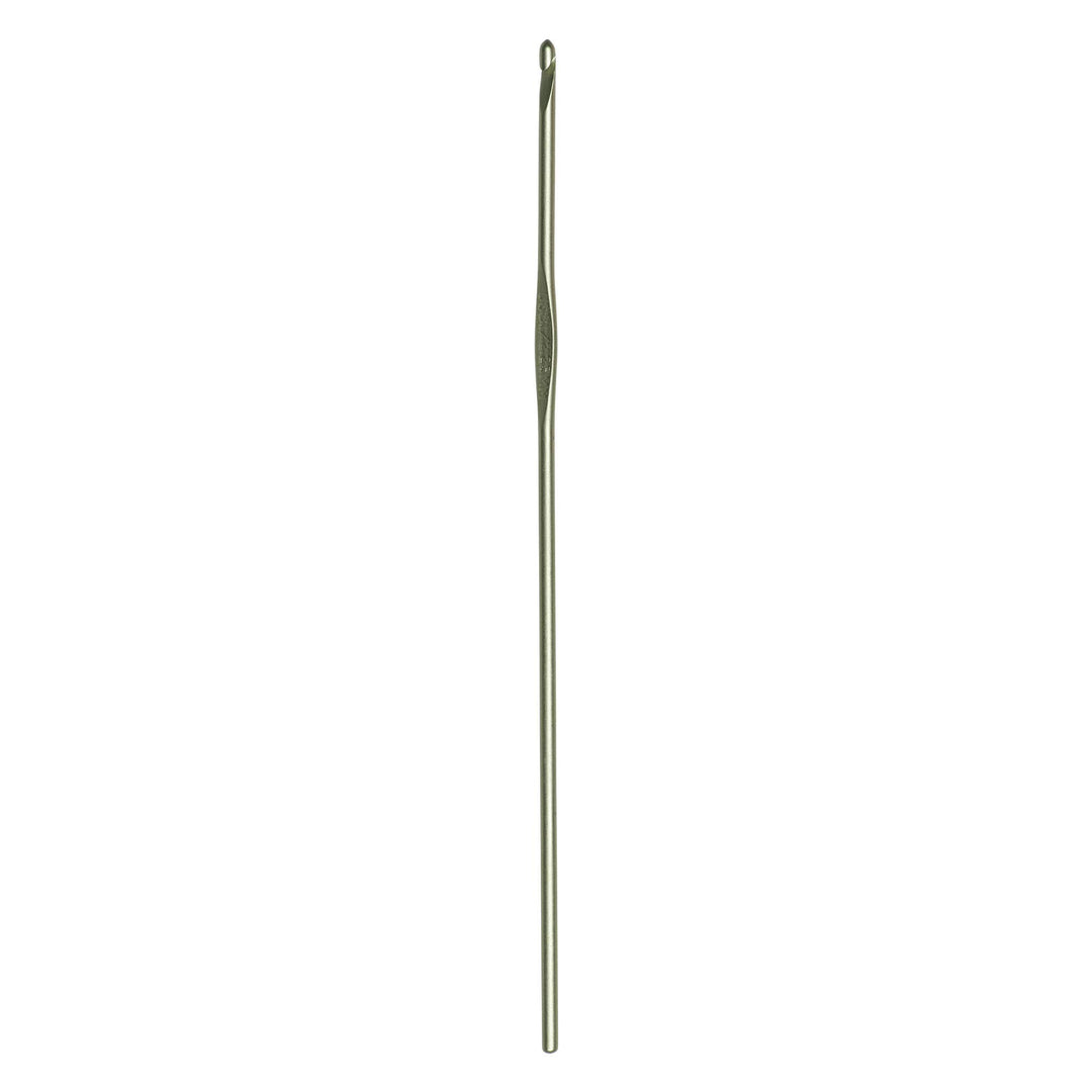 12106-B 1 5-1/2-Inch Silvalume Aluminum Crochet Hook, 2.25mm, Silver Green