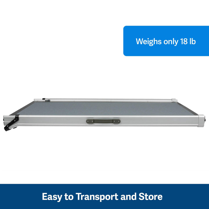 Happy Ride Extra Long Telescoping Dog Ramp, Portable Pet Ramp for Cars, Trucks & SUVs with Adjustable Sizing