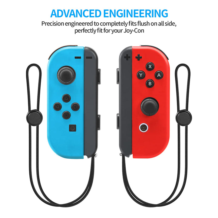 Wrist Strap for Switch Joycon – 1 Pair Lanyard Replacement Parts Accessories Caps for Joy Con Controller
