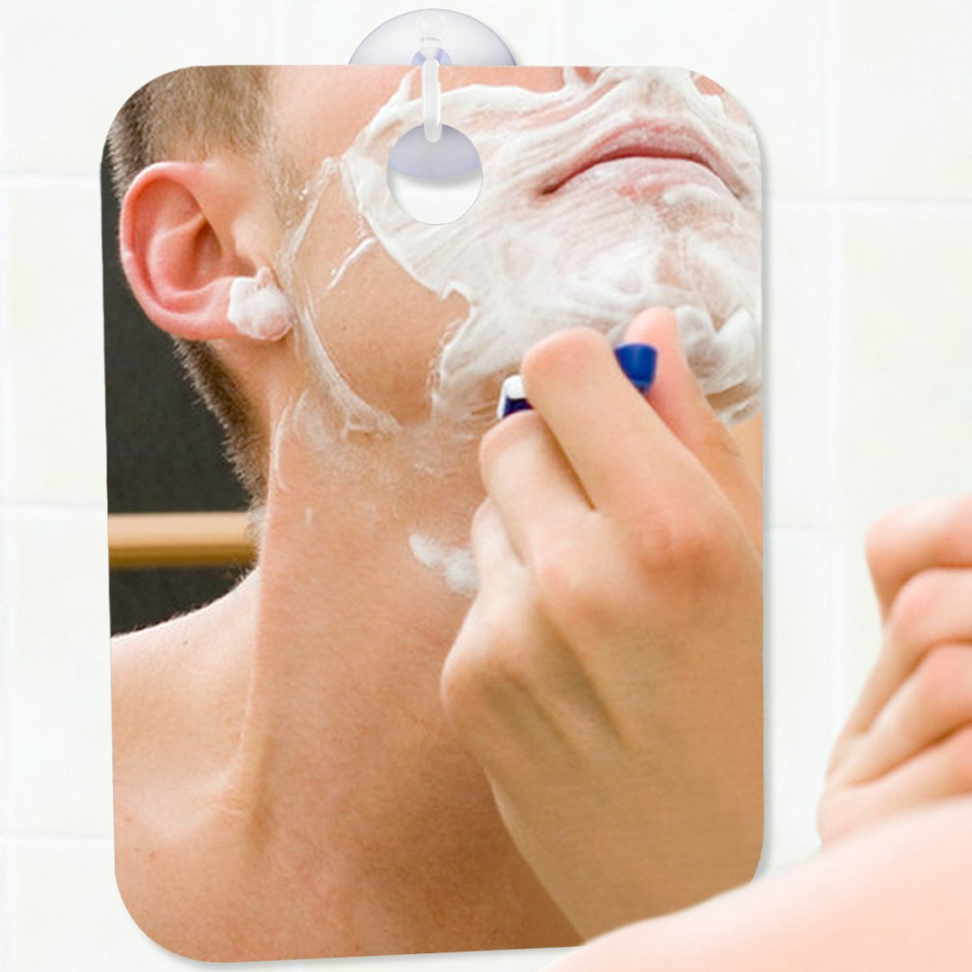 Fogless Shower Mirror Large Size with Suction Hook and Adhesive Hook Perfect for Shaving