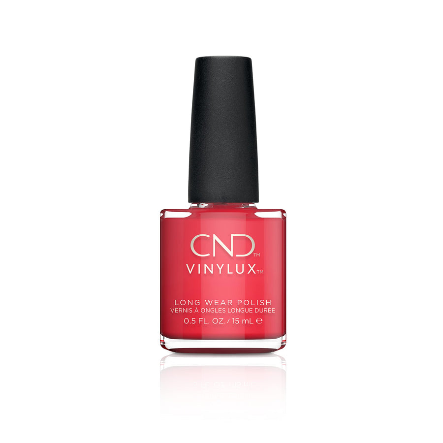 122 CND - VINYLUX LOBSTER ROLL Weekly Polish Nail Hot Red Pink Color Coat 0.5oz