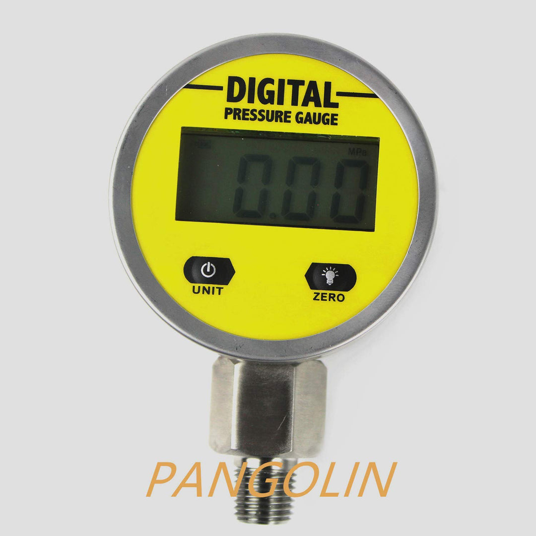 25MPA/3600PSI Digital Pressure Gauge with NPT1/4 G1/2 M10*1 Interface 1% FS Accuracy Hydraulic Gas/Water/Oil Pressure Gauge
