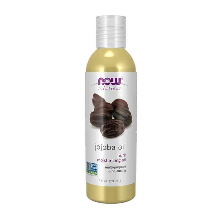 Solutions, Jojoba Oil, 100% Pure Moisturizing, Multi-Purpose Oil for Face, Hair and Body, 4-Ounce