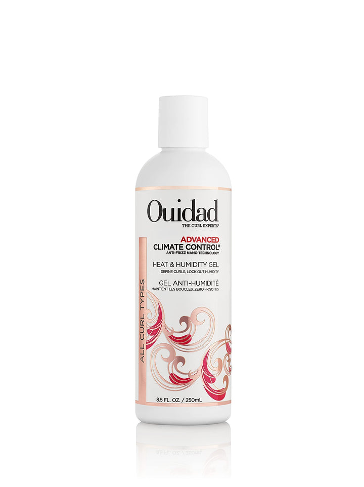 OUIDAD Advanced Climate Control Heat & Humidity Gel Travel Size - 8.5 fl oz, Curly Hair Gel, Anti-Frizz Nano Technology, Locks Out Humidity, Crunch-free Styling Gel, For All Curl Types