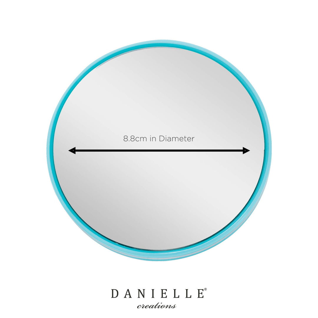 Danielle Enterprises d309tq Mini 20x Suction Mirror, Turquoise