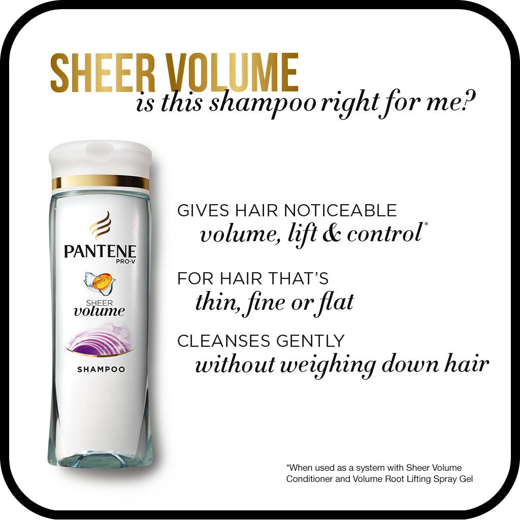 Pro-V Sheer Volume Shampoo, 12.6 Fl Oz