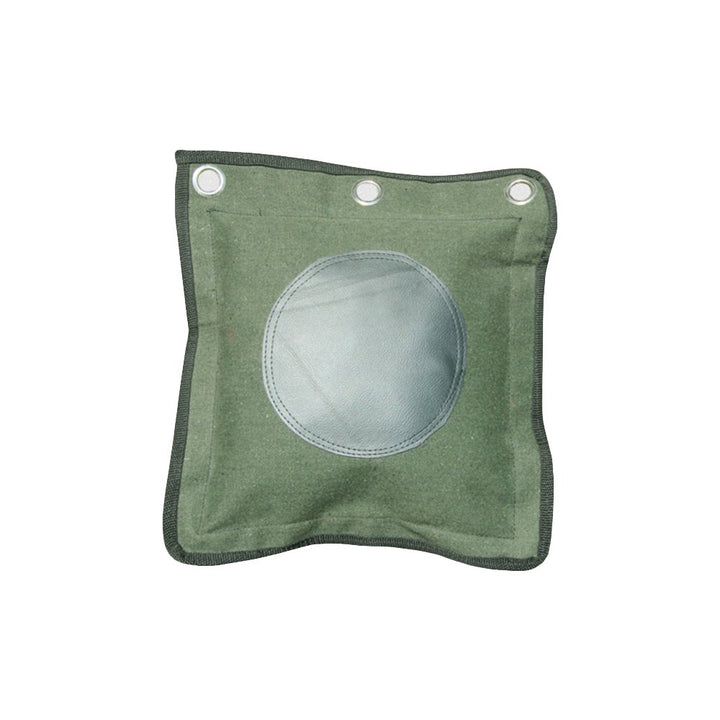 Wing Chun Kung Fu Wall Bag Canvas Leather Kick Boxing Striking Punch Bag (Leather Army Green)