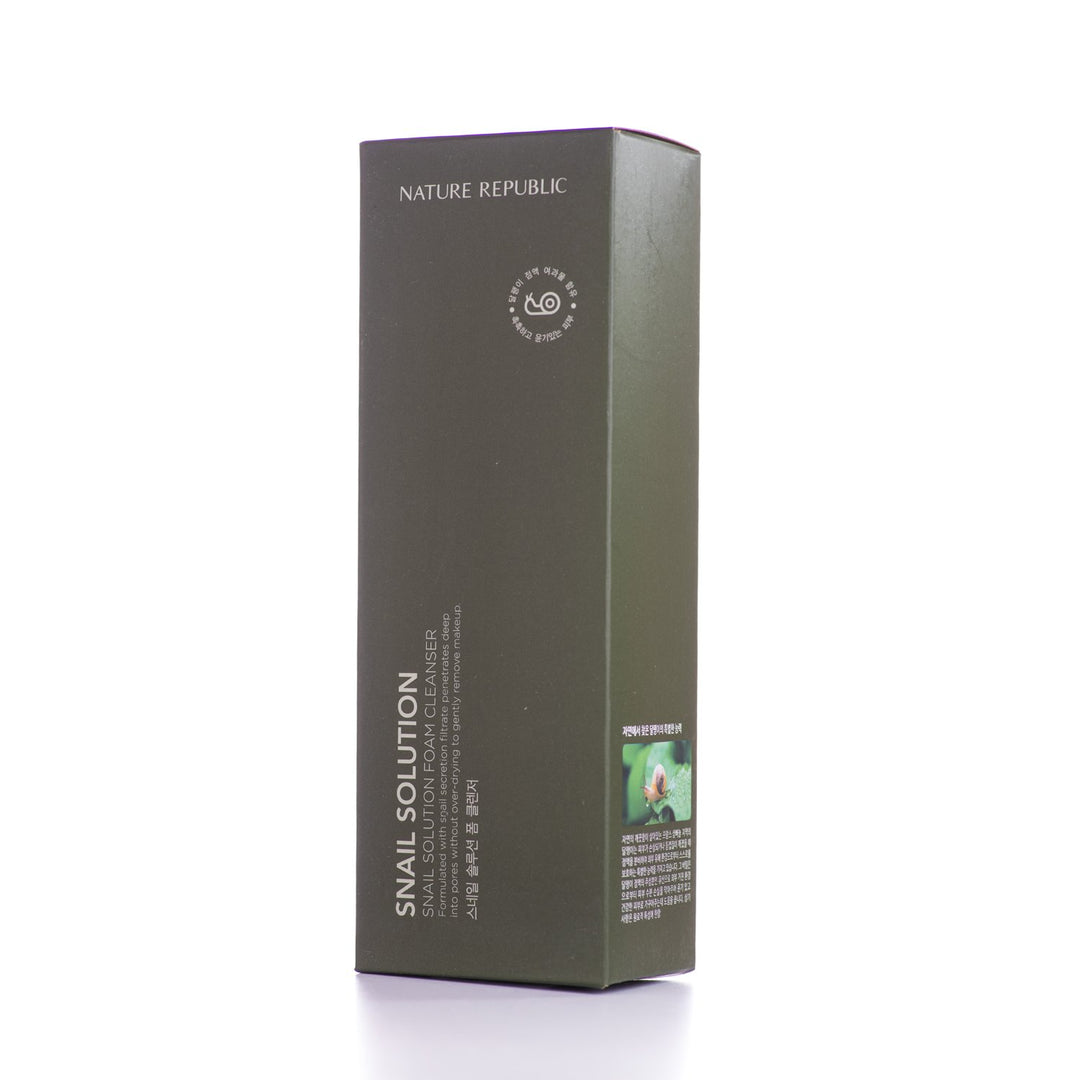 Snail Solution Moisturizing Foam Cleanser Smooth Rich Facial Foam Skin Pore Care Glossy Clean 150ml/5.07fl.oz