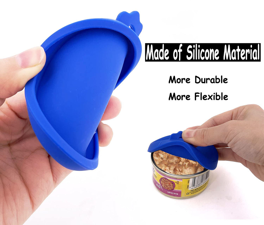 COMTIM Small Size Cat Food Can Lids, 2 Pack Silicone Cat Food Can Lids Covers for Small Cans 3 oz 2.5 oz