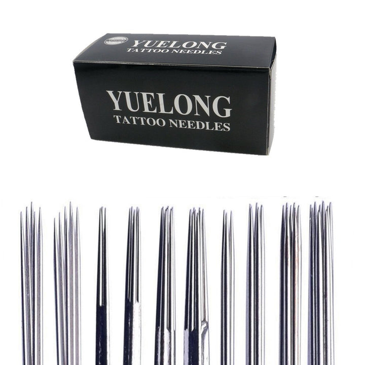 Tattoo Needles - 100pcs Mixed Tattoo Guns Needles 3rl 5rl 7rl 9rl 11rl Round Liner Needles Used For Tattoo Machine Tattoo Kit Tattoo Supplies(100pcs #10 Bugpin RL)
