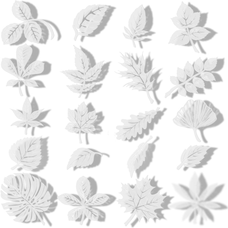 20 Pcs Leaf Window Decals for Bird Strikes Anti Collision Window Stickers Window Strike Prevention Stickers Decal Assorted Large Leaf Anti Collision Window Clings Prevent People Bird Strike on Glass