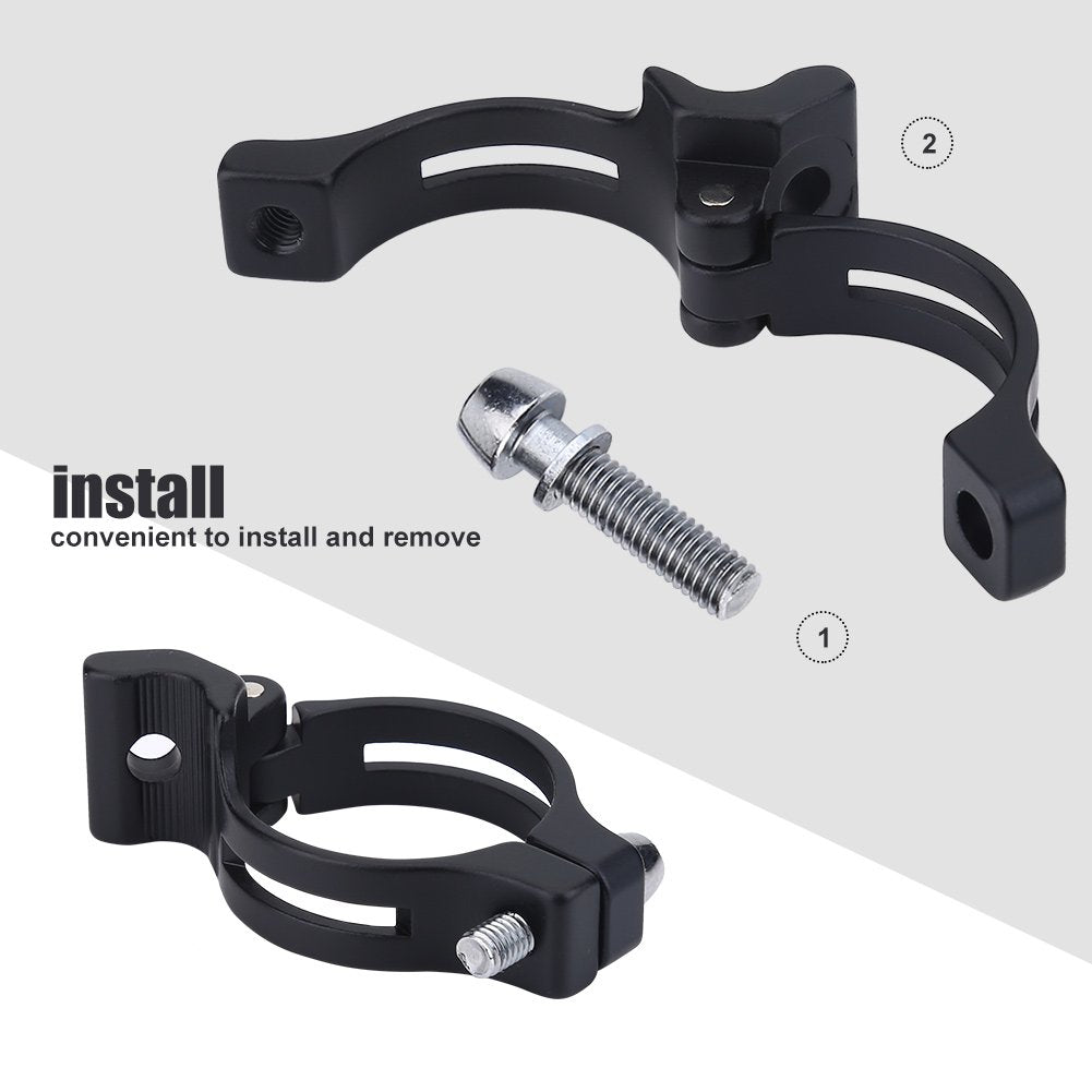Front Derailleur Clamp Adjustable Braze On Front Derailleur Adapter Clamp for MT Road Bike(34.9mm)