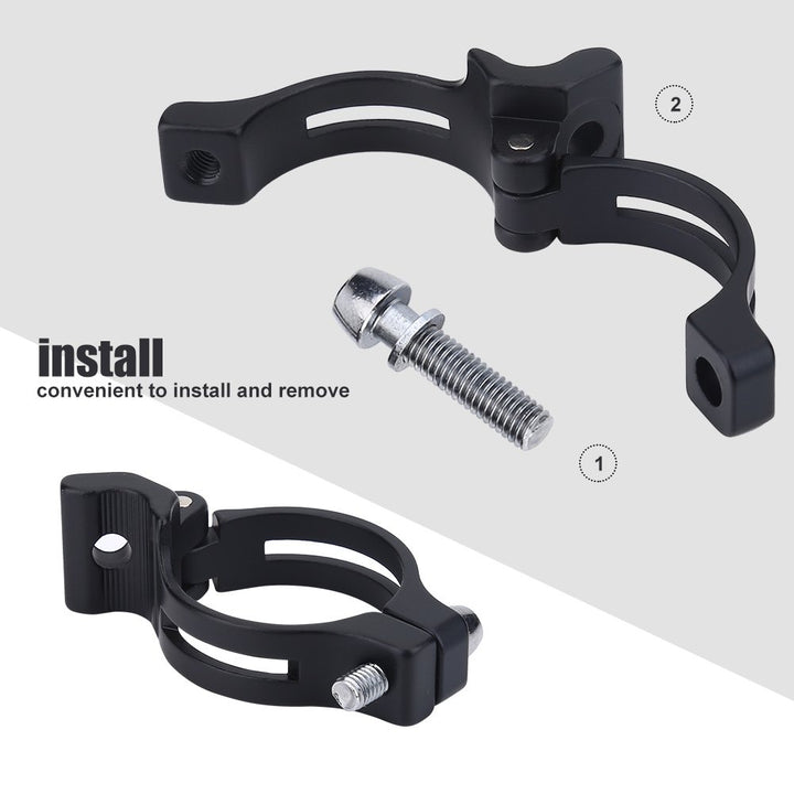 Front Derailleur Clamp Adjustable Braze On Front Derailleur Adapter Clamp for MT Road Bike(34.9mm)