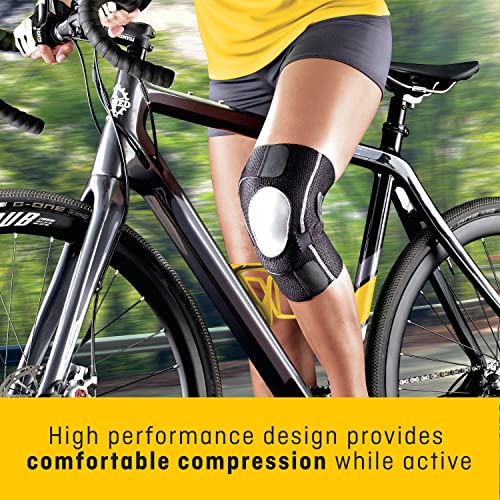FUTURO Performance Compression Knee Support, Ideal for Everyday Activities, One Size - Black
