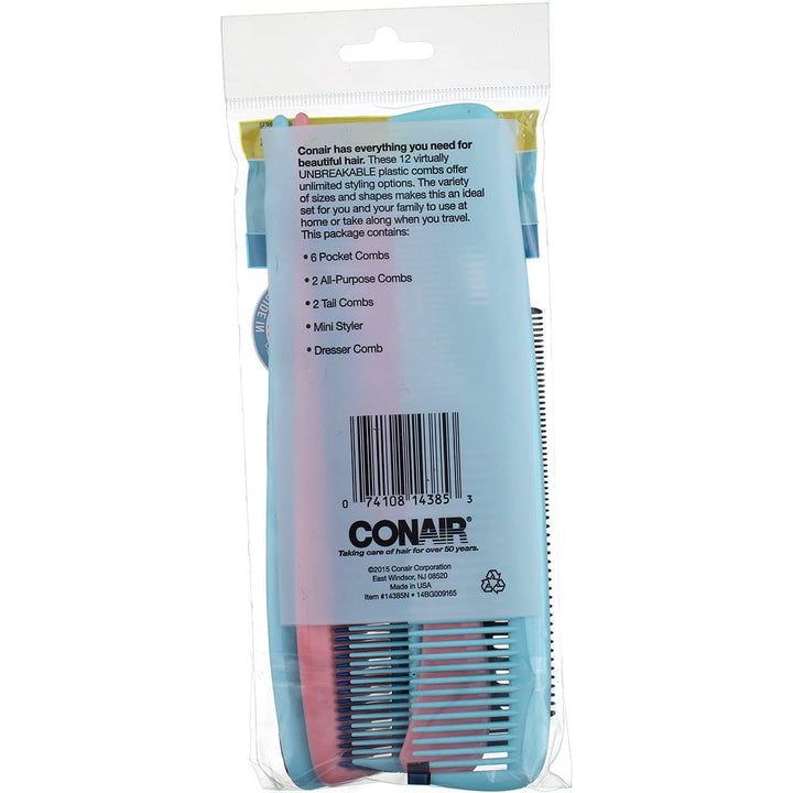 -12 Pack Assorted Combs