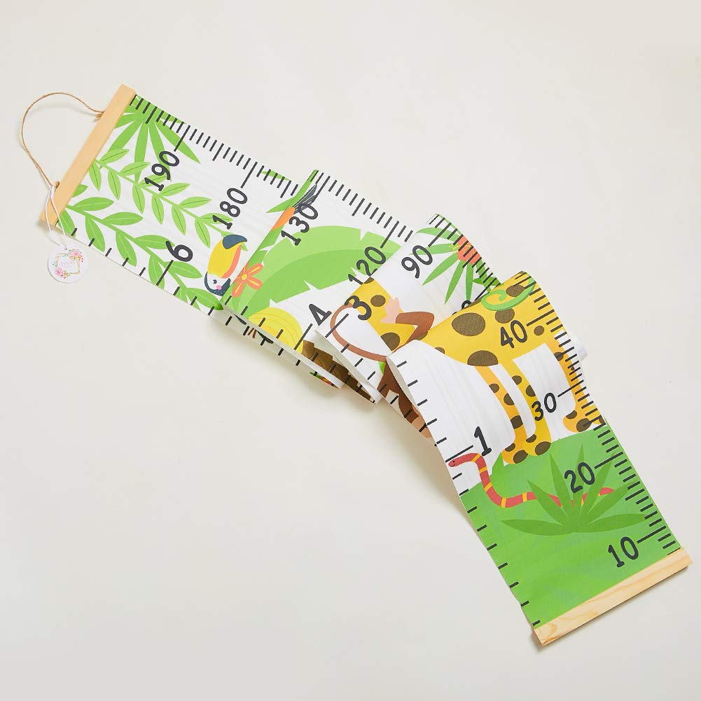 Kids Growth Chart, Height Chart for Child Height Measurement Wall Hanging Rulers Room Decoration for Girls, Boys, Toddlers(Monkey)