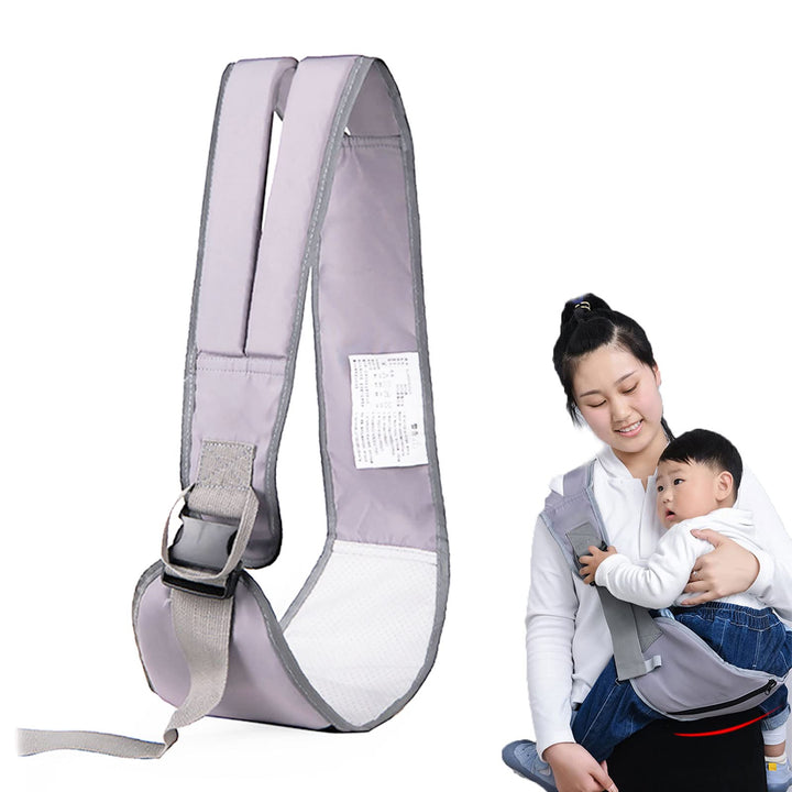 Portable Baby Carrier, Ergonomic Adjustable Widen Separate Padded Shoulder Straps, Soft Breathable Child Slings for Infants and Toddlers up to 55Lbs,5-42 Months (Gray)