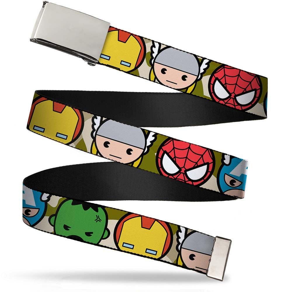 boys Buckle-down Web 1.0 Belt, Multicolor, 1.0 Wide - Fits up to Kids Size 20 US