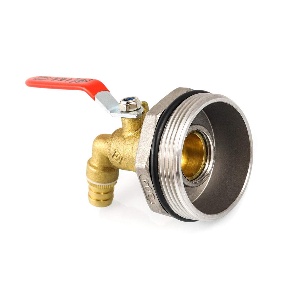 2 Drum Faucet Brass Barrel Faucet with EPDM Gasket for 55 Gallon Drum