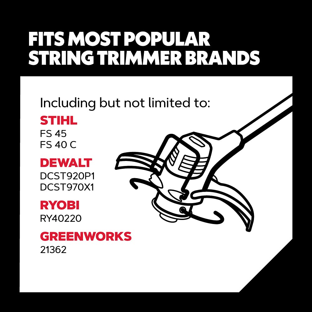 21-380 Gatorline 1-Pound Round String Trimmer Line, .080-inches x 413-feet – Fits Most Weed Whacker Types