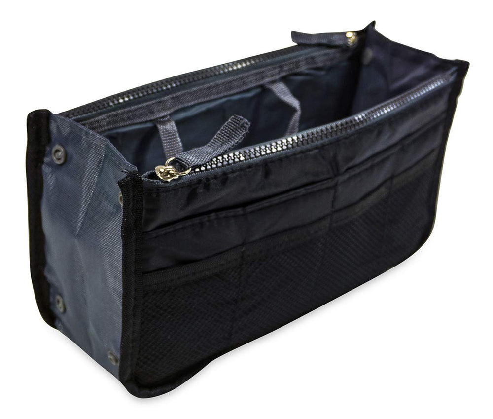 Large Purse Organizer Insert Handbag Pouch Tidy & Neat (Ships From USA) (Wine)
