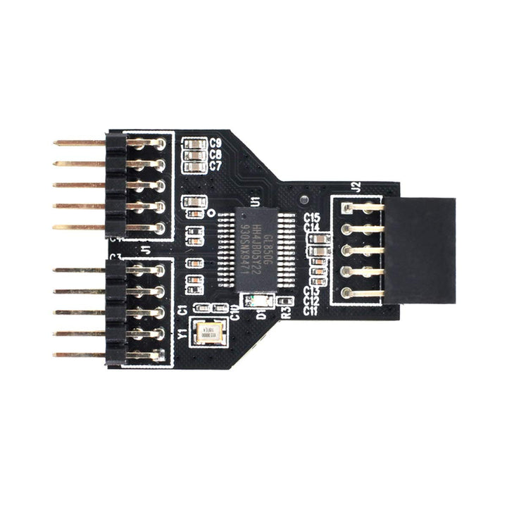 Motherboard 9pin USB 2.0 Header 1 to 2 Female Extension HUB Connector Adapter Port Multilier