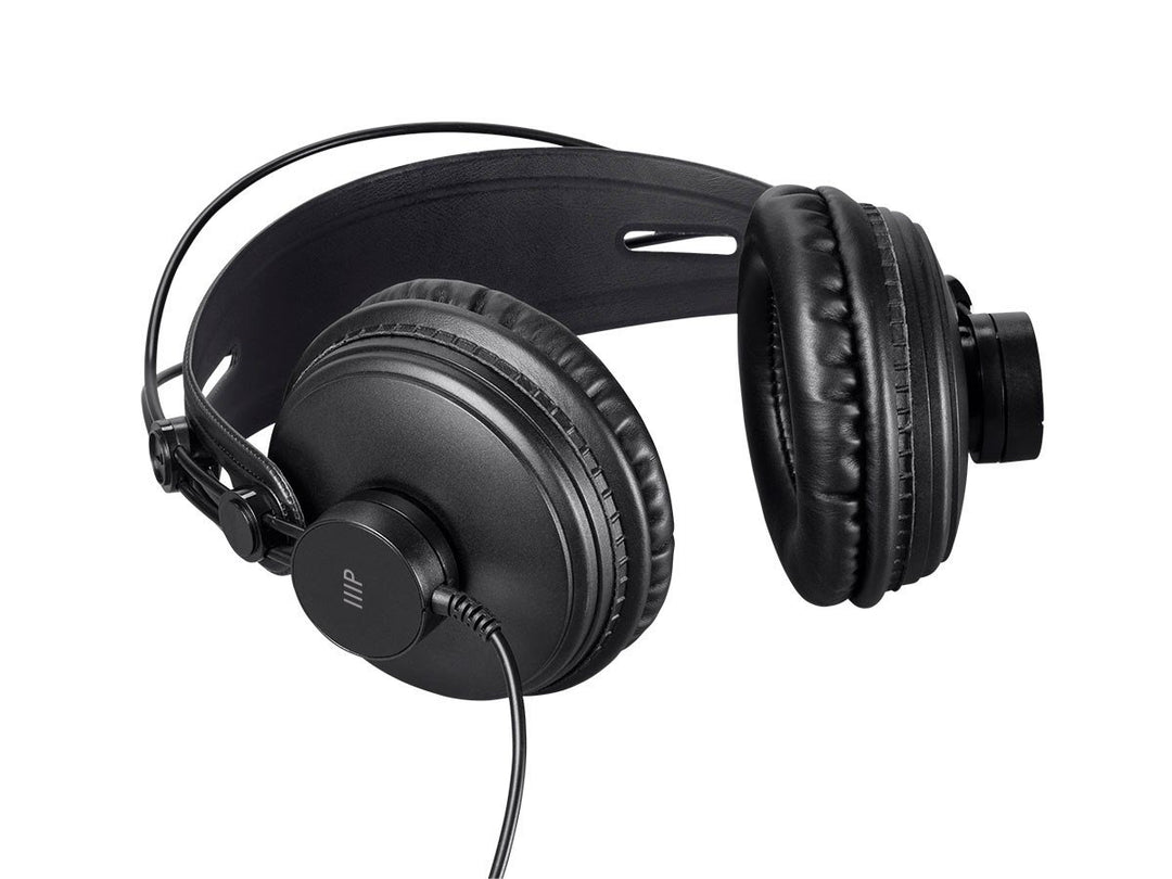 - 116150 Modern Retro Over Ear Headphones with Ultra-Comfortable Ear Pads Perfect for Mobile Devices, HiFi, and Audio/Video Production Black