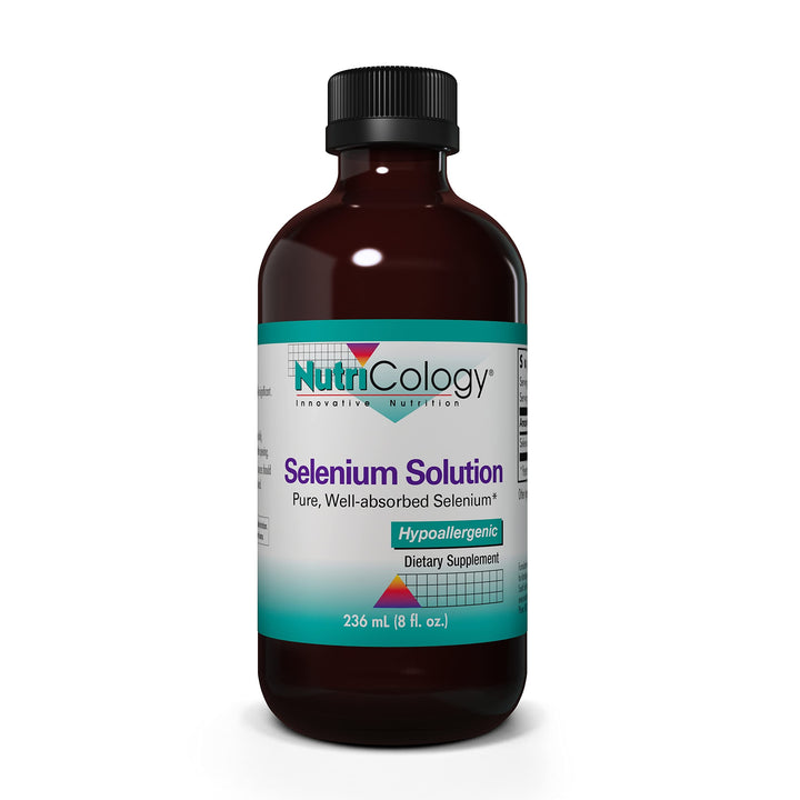 Selenium Solution - Well-Absorbed Selenium Liquid, Pure Sodium Selenite, Thyroid Support, Antioxidants, 100 mcg Supplement, Hypoallergenic - 8 Fl Oz