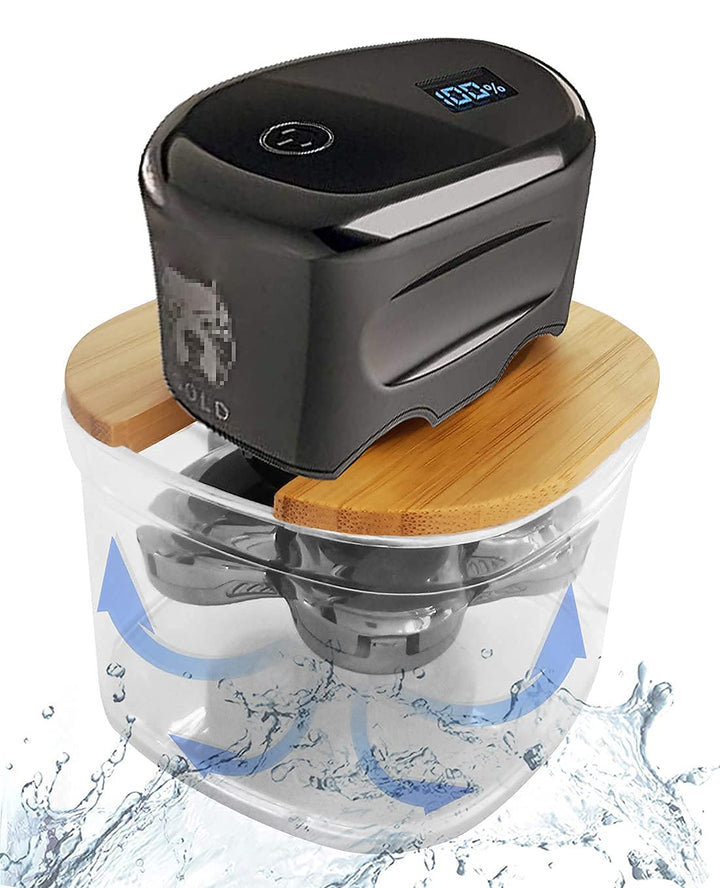 d Bamboo Shaver Rinse Stand Compatible with Skull Shaver Pitbull Gold PRO Head and Face Shaver
