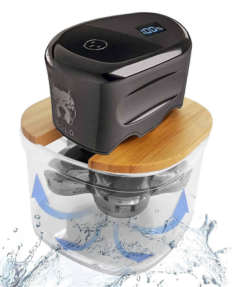 d Bamboo Shaver Rinse Stand Compatible with Skull Shaver Pitbull Gold PRO Head and Face Shaver