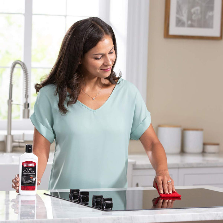 Glass Cooktop Heavy Duty Cleaner & Polish - Shines and Protects Glass/Ceramic Smooth Top Ranges with its Gentle Formula - 10 Oz., Clear
