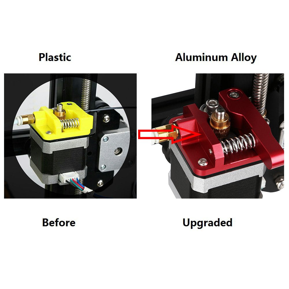 Creality Ender 3 Aluminum Extruder, Ender 3 Metal Extruder, Ender 3 Pro Extruder Upgrade MK8 Drive Feed Bowden Extruders for Ender-3 V2/ Ender-3 Pro/Ender-3 Max/CR-10/10S/ Ender 5/ ENDER5 Plus