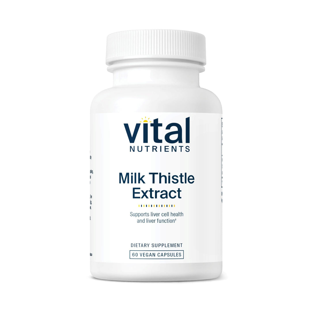 Milk Thistle Extract 250mg | Vegan Milk Thistle Supplement for Liver Function & Detox | Antioxidant Support for Glutathione Production | Gluten, Dairy, Soy Free | Non-GMO | 60 Capsules