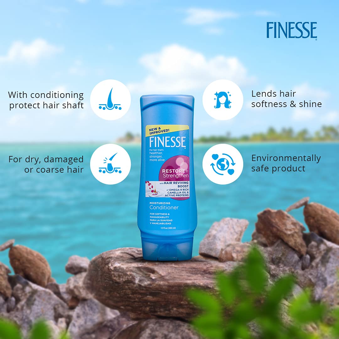Moisturizing Conditioner For Healthier, Stronger & Alive Hair Restore & Strengthen With Hair Reviing Boost of Omega 9 Rich Camellia Oil , Active Protiens , 384ml