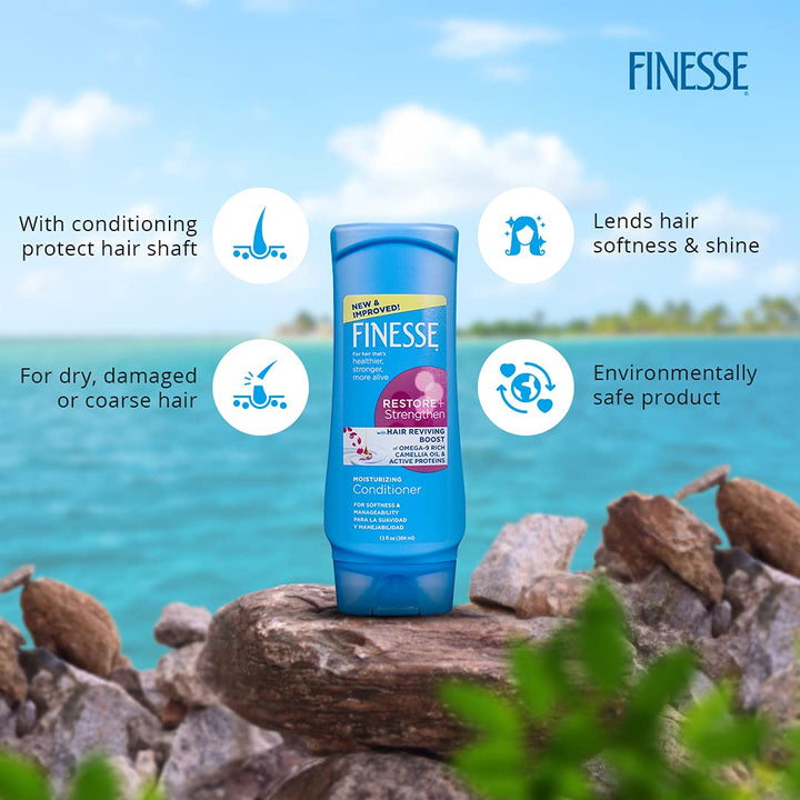 Moisturizing Conditioner For Healthier, Stronger & Alive Hair Restore & Strengthen With Hair Reviing Boost of Omega 9 Rich Camellia Oil , Active Protiens , 384ml