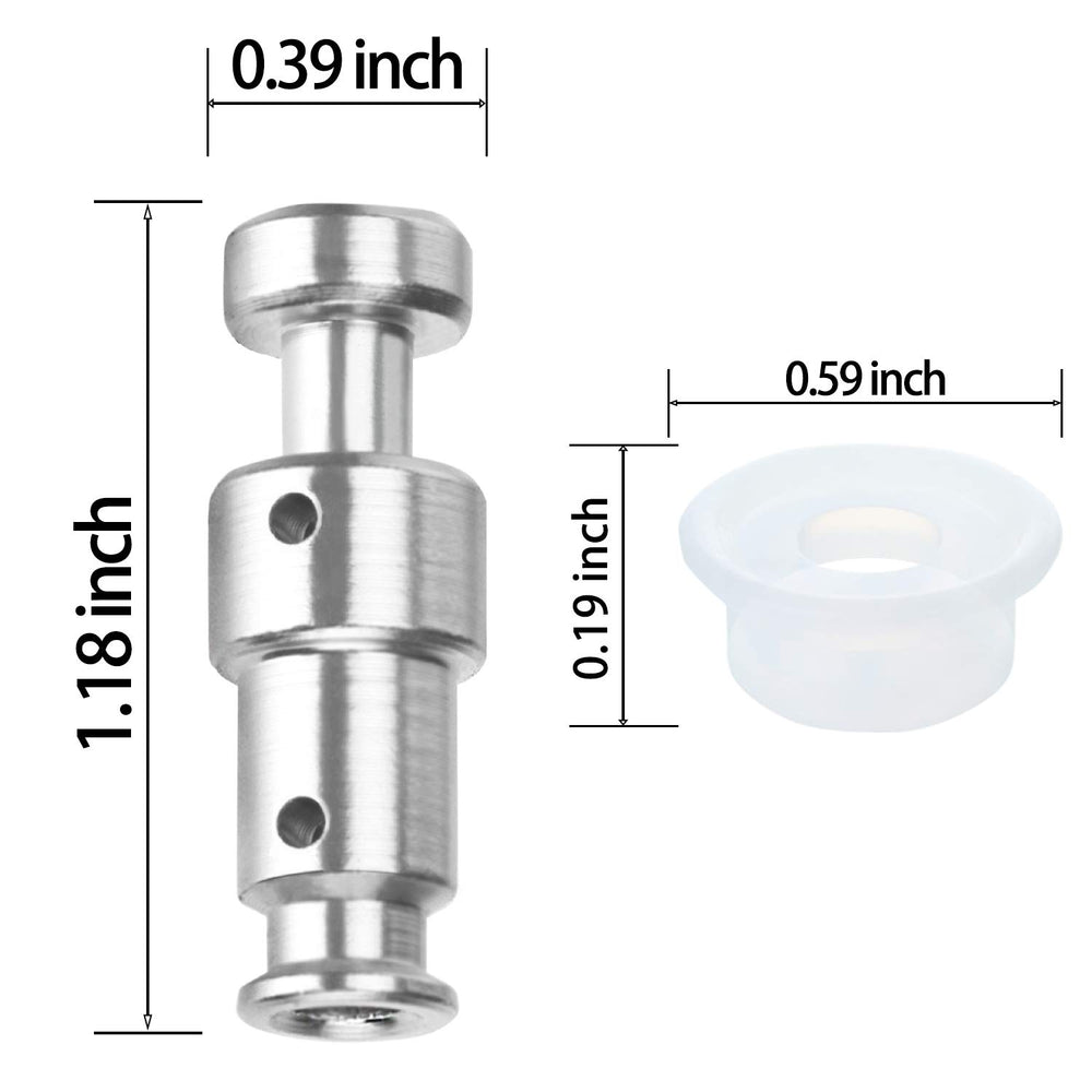 Replacement Float Valve Compatible with Instant Pot Duo 3, 5, 6 Qt, Duo Plus 3, 6 Qt, Ultra 3, 6, 8 Qt, Lux 3 Qt - 4 Float Valves with 12 Silicone Caps