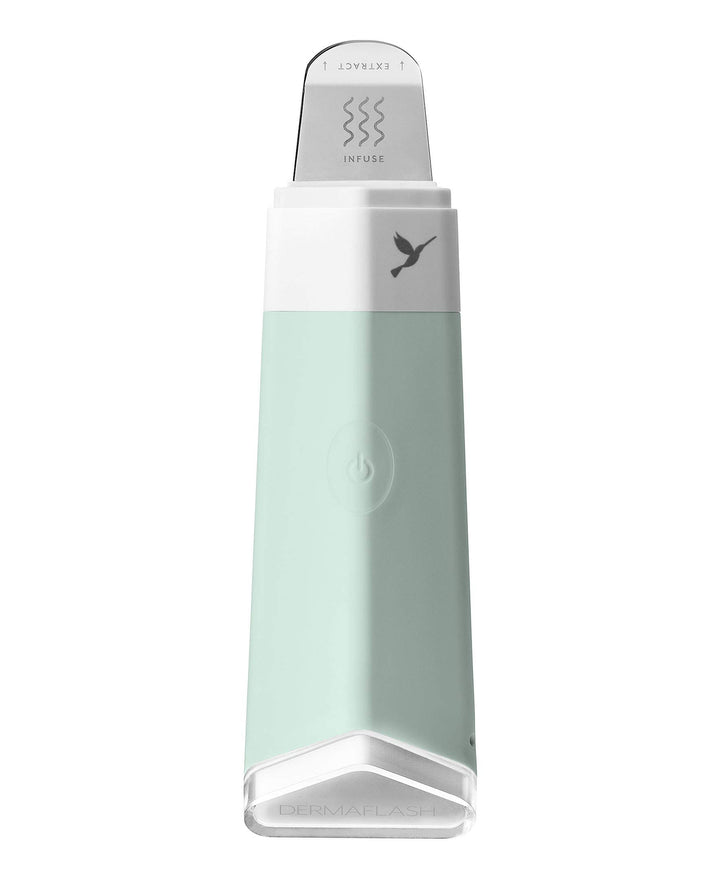 DERMAPORE Skin Care Device, Ultrasonic 2-in-1 Pore Extractor and Serum Infuser, Icy Pink