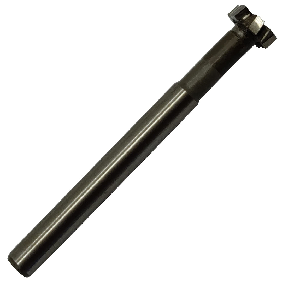 HSS-AL T Slot End Mill Milling Cutter, High-Speed Steel Woodruff Keyseat Cutter, Half Round Keyway Milling Cutter, Straight Shank, 6 Flutes, 10mm x 3mm x 60mm