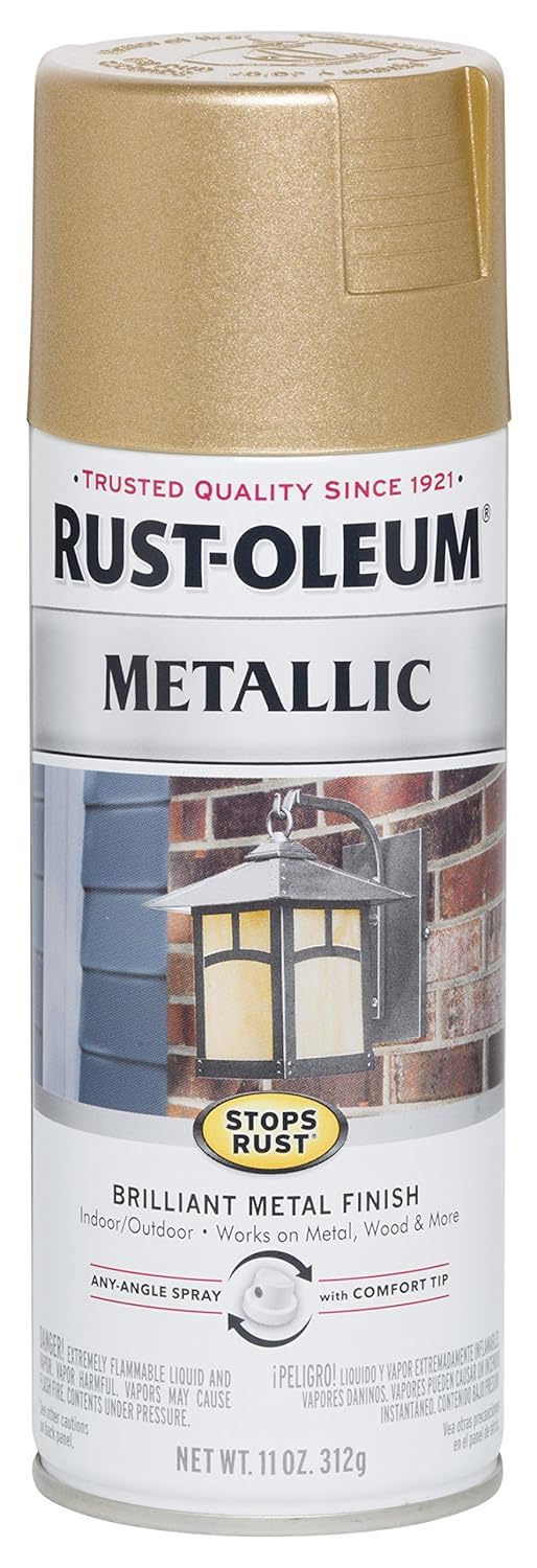 286524 Stops Rust Metallic Spray Paint, Warm Gold,11 Ounce (Pack of 1)